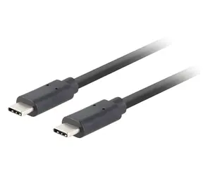 Lanberg USB-C na USB-C 1.8 m černá / Kabel USB-C / USB 3.2 Gen 2 / 100 W