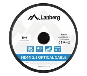 Lanberg / Kabel HDMI / M/M / v2.1 / 30m / 8K / Optický / AOC