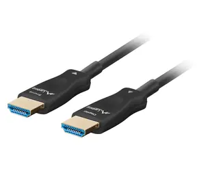 Lanberg černá / Optický kabel HDMI / HDMI 2.1 / 10 m / AOC / 8K / 48 Gbit/s