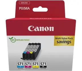 Canon CLI-571 / Cartridge / Multipack CMYK / Originál / Pro PIXMA MG575X, MG685X, MG775X, TS505X, TS605X, TS805X, TS905X