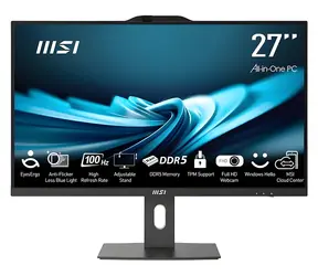 MSI PRO AP272P 14M-495EU černá / All-in-one počítač / 27" FHD / Intel Core i7-14700 / 16GB / 1TB SSD / Intel UHD / W11P