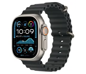 Apple Watch 49mm Black Ocean / Prodloužení oceánského řemínku / přírodní titan