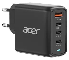 Acer GaN 100W PD černá / Nabíjecí adaptér / 3x USB-C / 1x USB-A