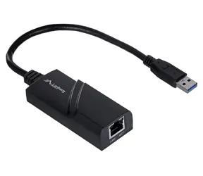 Lanberg NC-1000-01 černá / Síťová karta / USB