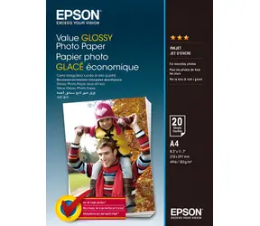 Epson Value Glossy Photo Paper A4 / Fotopapír / lesklý / 20 listů / 183 g/m2