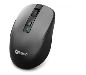 C-TECH WLM-19 / Bezdrátová optická myš / tichá tlačítka / 1600DPI / 6 tlačítek / BT5.0/2.4GHz / 1xAA