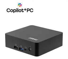 MSI Cubi NUC AI+ 3MG-002EU černá / Intel Core Ultra 9 386H / 32GB DDR5 / 1TB SSD / 2x 2,5G LAN / Wi-Fi 7 / W11P