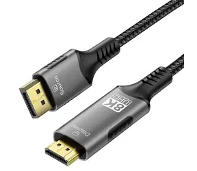 PremiumCord DP 1.4 na HDMI 2.1 2m / Kabel DisplayPort–HDMI