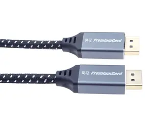 PremiumCord DisplayPort 1.4 přípojný kabel M-M 2 m černá / 8K/60Hz / zlacené konektory