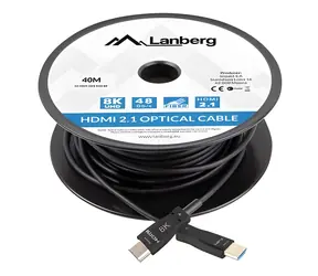 Lanberg / Kabel HDMI / M/M / v2.1 / 40m / 8K / Optický / AOC