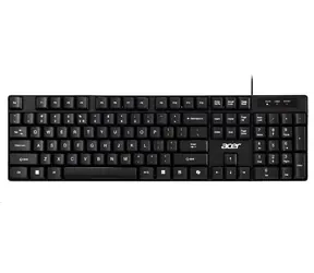 Acer AKW100 černá / Drátová klávesnice / USB-A / CZ&SK layout