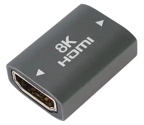 PremiumCord HDMI A - HDMI A spojka / Adaptér / Female/Female / 8K/60 Hz / kovová / Space Grey
