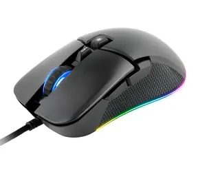 C-TECH Dawn černá / Herní optická myš / podsvícení / 6400DPI / 7 tlačítek / USB