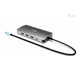 i-tec USB-C Metal Nano 3x Display / Dokovací stanice / HDMI / DisplayPort / VGA / PD 100W / LAN