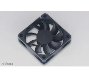 Akasa 60x60x15 černá / Přídavný ventilátor / 60 mm / 4300 RPM / 32,7 dB / 3pin / OEM