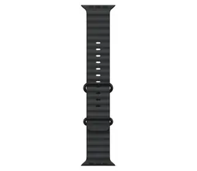 Apple Watch 49mm Oceánský řemínek Black Ocean černá / Řemínek pro Apple Watch / Fluoroelastomer / Titanová přezka