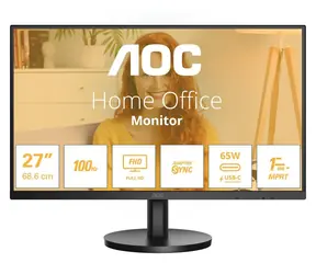 27" AOC 27B3CA2 černá / Monitor / IPS / 1920x1080 / 100Hz / 1ms / HDMI + USB-C / VESA