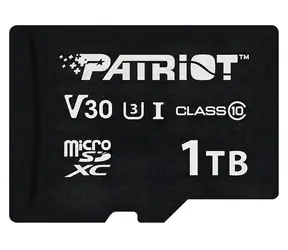 Patriot VX Series 1 TB / Paměťová karta microSDXC / UHS-I U3 V30 / Class 10 / čtení: 90 MB/s / zápis: 80 MB/s