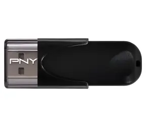 PNY Attaché 4 černá / Flash disk / 64 GB / USB 2.0 / čtení 25 MB/s