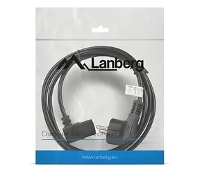 Lanberg CA-C13C-12CC-0018-BK černá / Napájecí kabel / 2 m / IEC C13 / CEE7/7