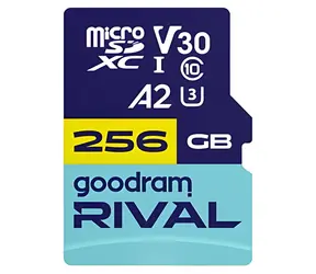 GOODRAM RIVAL M2AA microSDXC 256 GB + SD adaptér / Paměťová karta / Class 10 / UHS-I / U3 / A2 / V30 / R: až 170 MB/s