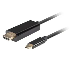 Lanberg kabel USB-C (M) - HDMI (M) 1 m černá / 4K 60 Hz / HDMI 2.0 / USB 3.2 Gen 2