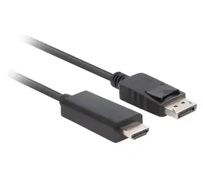 Lanberg CA-DPHD-11CC-0018-BK černá / Kabel DisplayPort na HDMI / 1,8 m / Full HD / 60 Hz