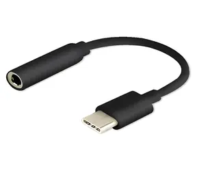 SAVIO AK-35/B černá / Audio adaptér / USB-C (M) - Jack 3,5 mm (F)