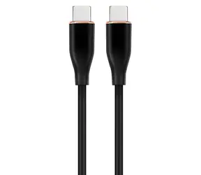 Gembird CC-USB2S-CMCM-1.5M-BK černá / USB kabel / USB-C (M) - USB-C (M) / USB 2.0 / 1,5 m / 3 A