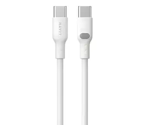 Havit CB6280 bílá / Kabel USB-C / USB-C (M) - USB-C (M) / 1 m / 100 W