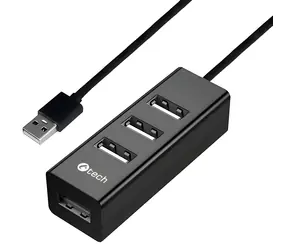 C-TECH UHB-U2 černá / USB hub / 4x USB 2.0
