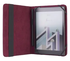 C-TECH PROTECT RLC-01 bordó / Kožené pouzdro pro čtečku e-knih / 8" / PocketBook InkPad 3, 4 / Onyx Boox Nova