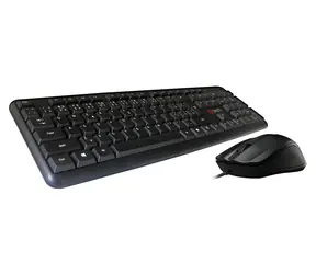 C-TECH KBM-102 černá / Set klávesnice + myš / CZ + SK layout / USB / 1200 DPI