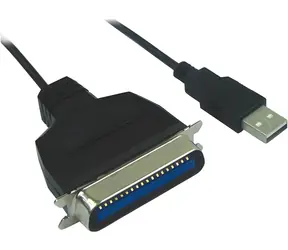 PremiumCord USB na LPT CEN36M / Převodníkový kabel / USB-A - Centronics 36pin / 1,5 m / USB 1.1