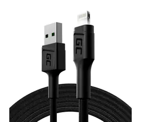 Green Cell GC Ray KABGC12 černá / Datový kabel / USB-A - Lightning / 2 m