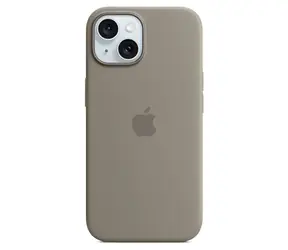 Apple Silikonový kryt s MagSafe pro iPhone 15 jílově šedá / Kryt