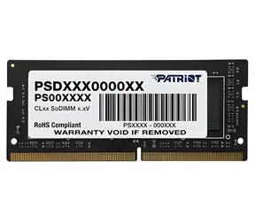 Patriot 8GB / Operační paměť / DDR4 / SO-DIMM / 3200 MHz / CL22 / 1.2 V