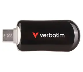 Verbatim Plectra 512GB černá / Flash disk / USB-C 3.2 Gen 1 / až 100 MB/s