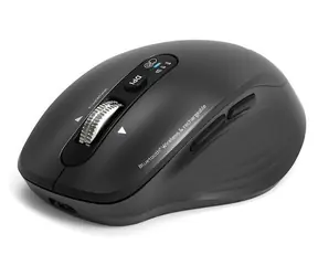 PORT CONNECT Business & Office Collection černá / Bezdrátová nabíjecí myš / Bluetooth & 2.4 GHz / FreeWheel / 3200 DPI