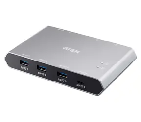ATEN 2x4 USB-C Gen2 / Přepínač USB periferií / 2 PC / 4x USB-C / 10 Gb/s