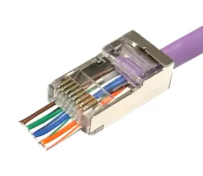 MicroConnect Modular EZ Plug / Konektor RJ-45 / 8P8C / stříbrná
