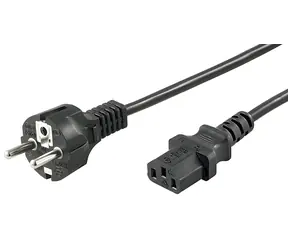 MicroConnect Power Cord CEE 7/7 - C13 1,8m černá / Napájecí kabel / 250 V / 10 A