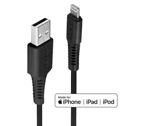 Lindy / Kabel USB-A na Lightning / 0,5 m / černá