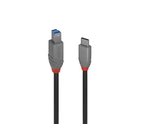 Lindy USB-C 2 m černá / USB kabel / USB 3.2 / USB-C - USB B