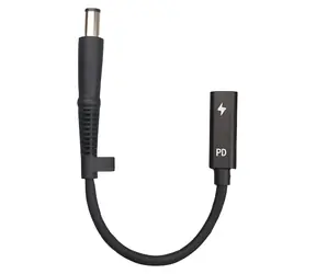 CoreParts USB-C na 7,4 x 5 mm černá / Napájecí adaptér pro HP notebooky / Výstup 2,5 A