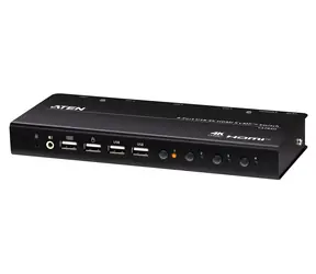 Aten 4-Port USB 4K HDMI KVMP černá / KVM přepínač / 4x HDMI / 4K 4096×2160 / USB