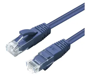 MicroConnect CAT5e U/UTP 0,3 m modrá / Síťový kabel / RJ-45 / PVC