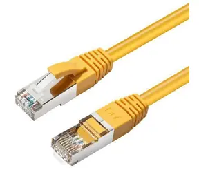 MicroConnect CAT6 S/FTP žlutá / Síťový kabel / RJ-45 / 0,15 m / LSZH
