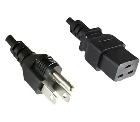 MicroConnect Power Cord US Typ B - C19 1.8m černá / Napájecí kabel / Americká koncovka