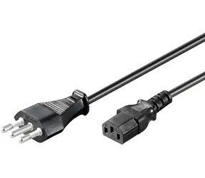 MicroConnect Power Cord Italy typ L - C13 5m černá / Napájecí kabel / 250 V / 10 A